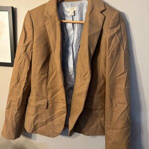 J. Crew Tan Blazer with Classic Tailoring